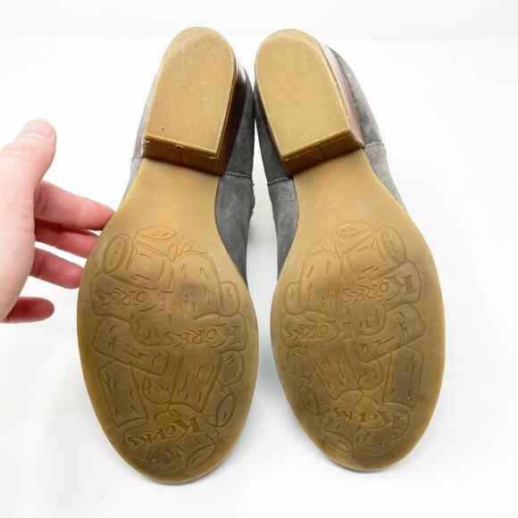 Korks Gray Suede Ankle Booties Women's US Size 6.5 EUC - Picture 6 of 9